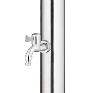 Zahradní sprcha s šedou základnou 220 cm nerezová ocel - obrázek 7