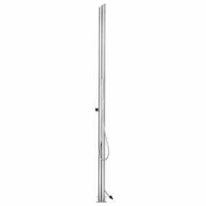 Zahradní sprcha s šedou základnou 225 cm nerezová ocel - obrázek 4