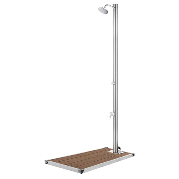 vidaXL aiadu&scaron;&scaron; pruuni alusega, 220 cm, roostevaba teras