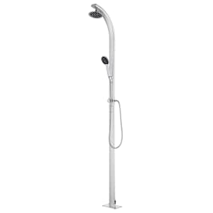 Zahradní sprcha s hnědou základnou 220 cm hliník - obrázek 3