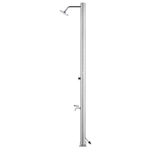 Zahradní sprcha s šedou základnou 220 cm nerezová ocel - obrázek 5