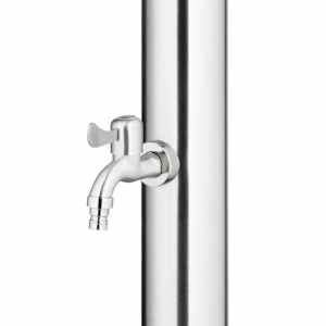 Zahradní sprcha s šedou základnou 220 cm nerezová ocel - obrázek 7