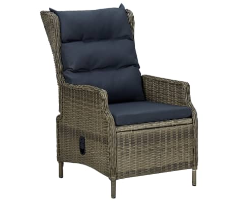 vidaXL Sodo valgomojo baldų komplektas, 5 dalių, rudos spalvos