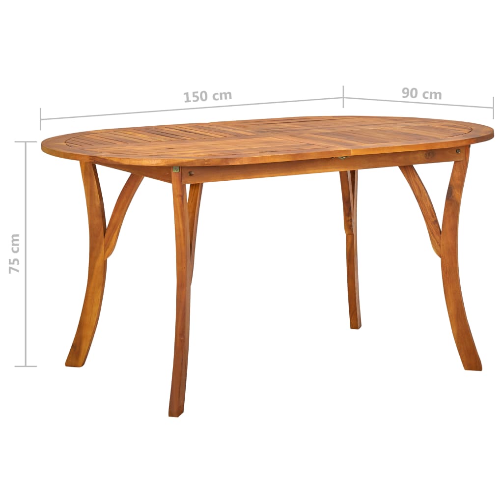 Set de masă pentru grădină, 7 piese, gri închis