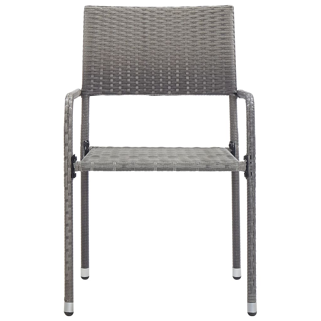 Set de masă pentru grădină, 7 piese, antracit