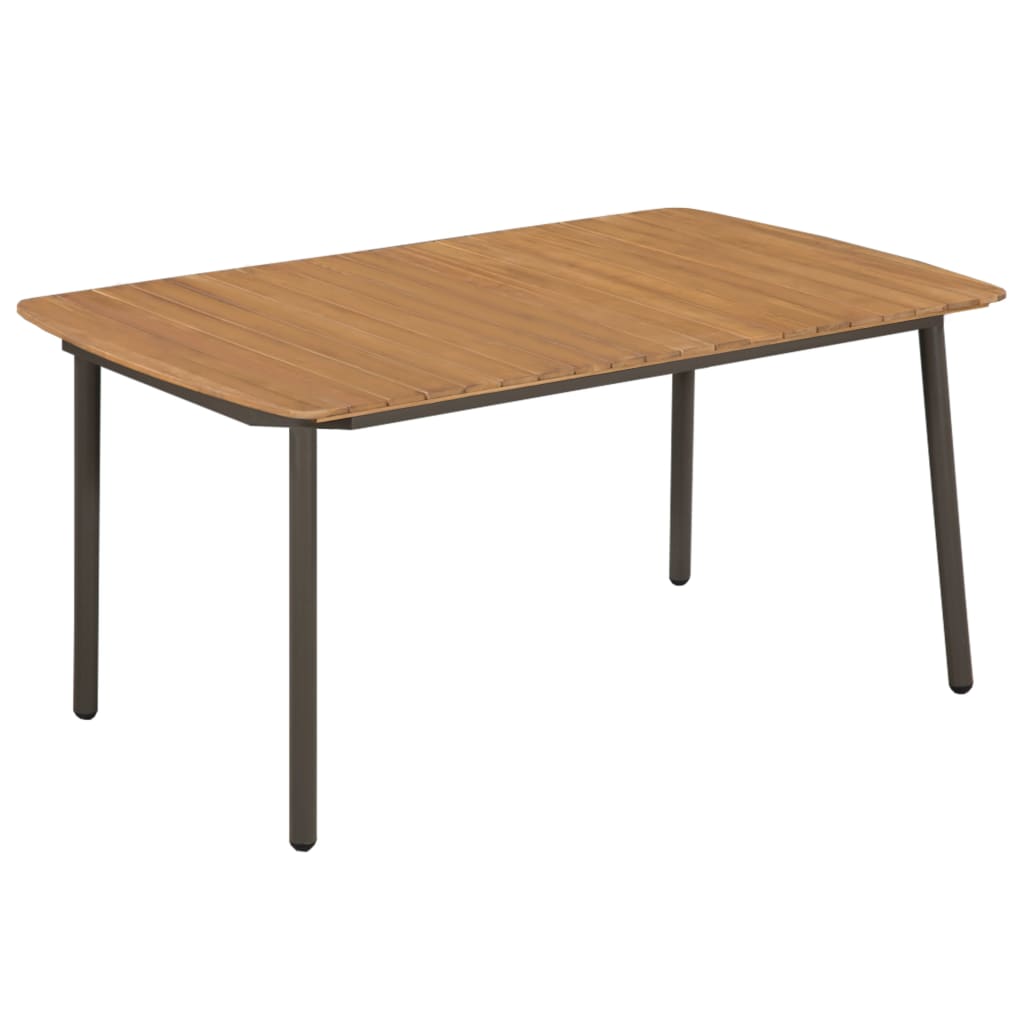 vidaXL 5-delige Tuinset poly rattan zwart afbeelding