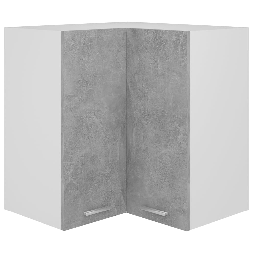 vidaXL Dulap suspendat de colÈ›, gri beton, 57x57x60 cm, PAL