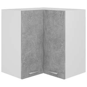 Viseča kotna omarica “Lyon” betonsko siva 57x57x60 cm