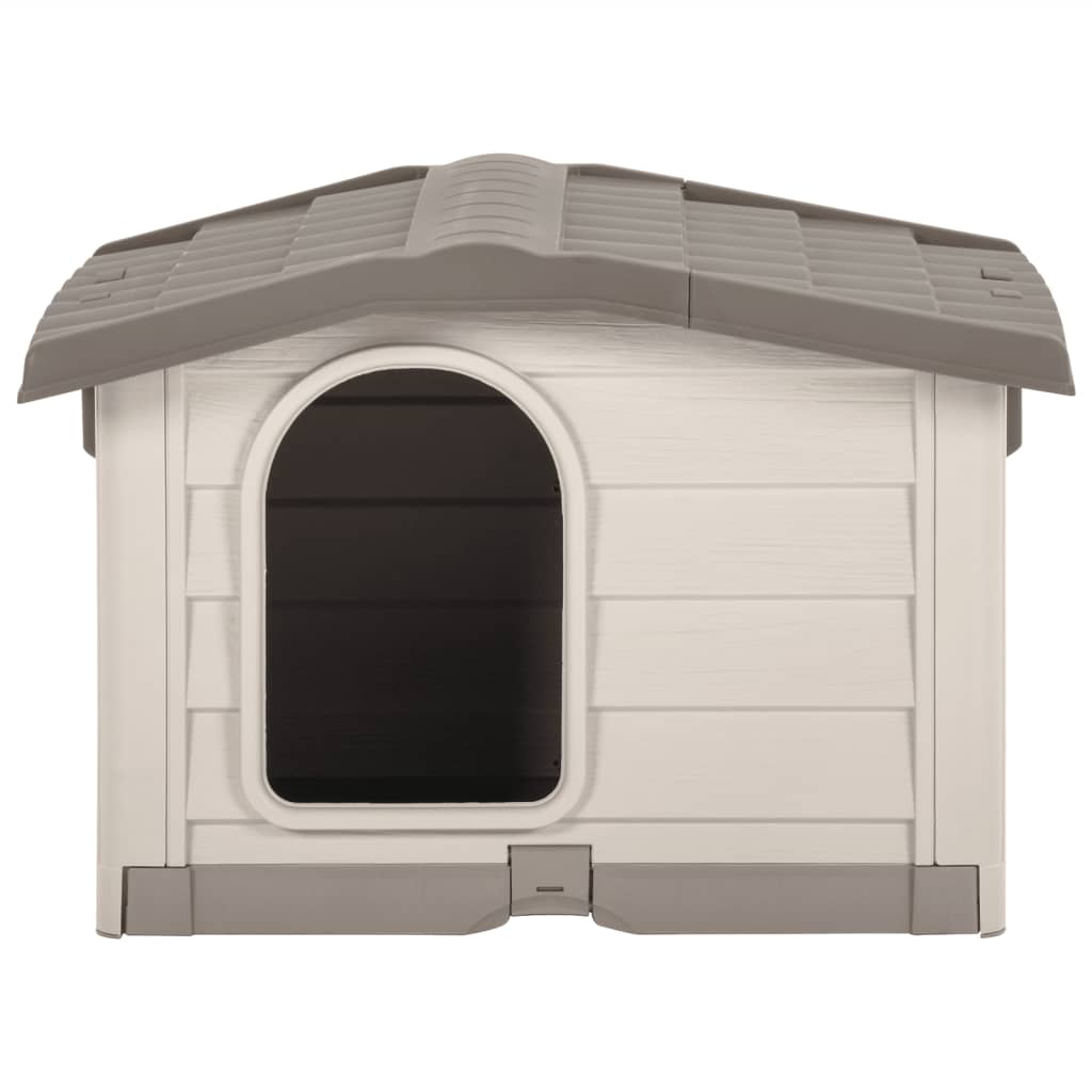 

vidaXL Hondenhok 89x75x62 cm beige en bruin
