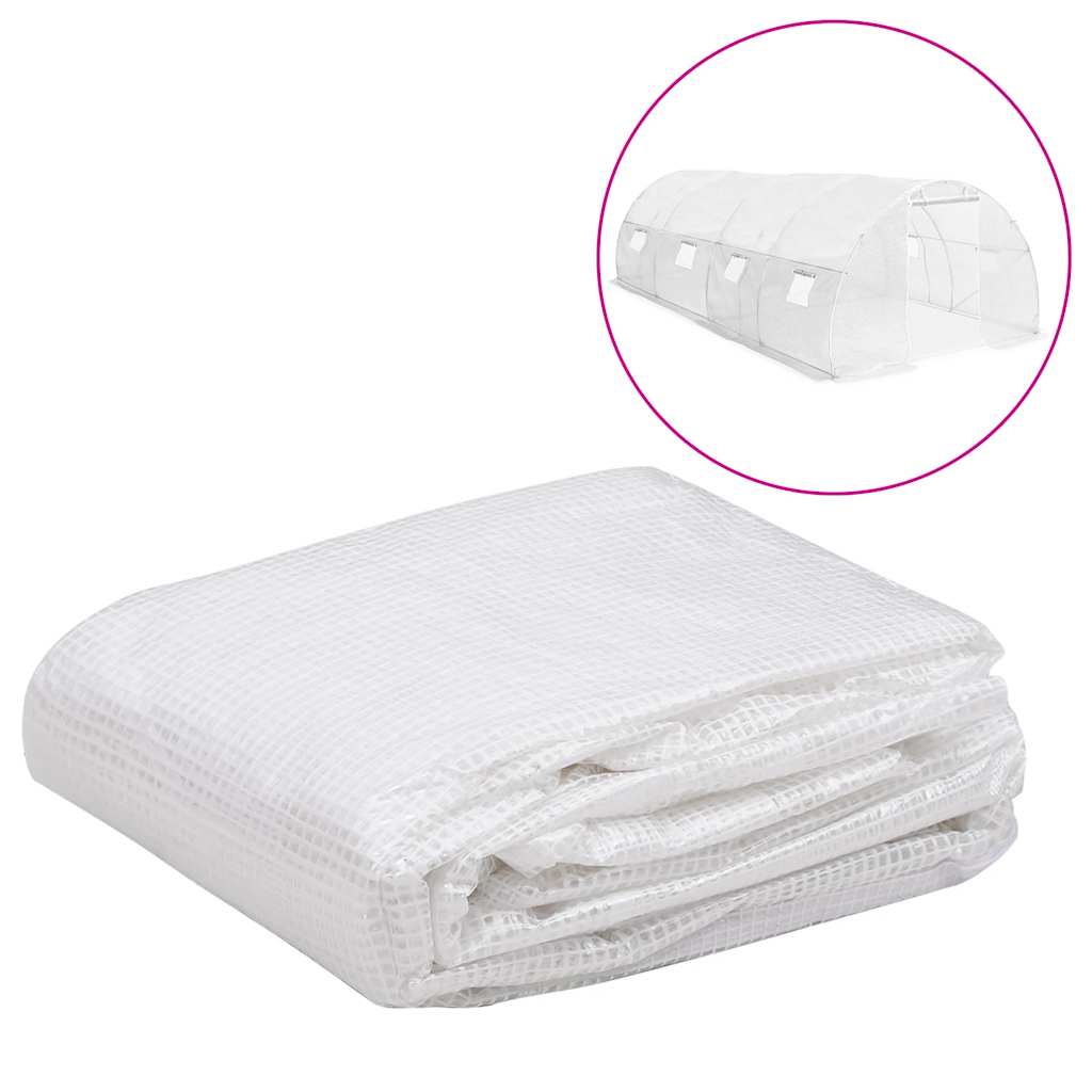 vidaXL Copertină de rezervă pentru seră (18 m²), transparent, 3x6x2 m