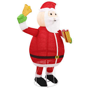 Dekorativní vánoční Santa Claus s LED luxusní tkanina 180 cm - obrázek 4