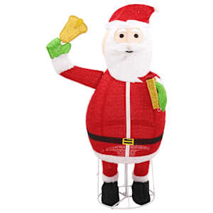 Dekorativní vánoční Santa Claus s LED luxusní tkanina 180 cm - obrázek 5