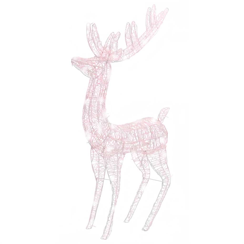 

vidaXL XXL Acrylic Christmas Reindeer 250 LED 6 ft Warm White