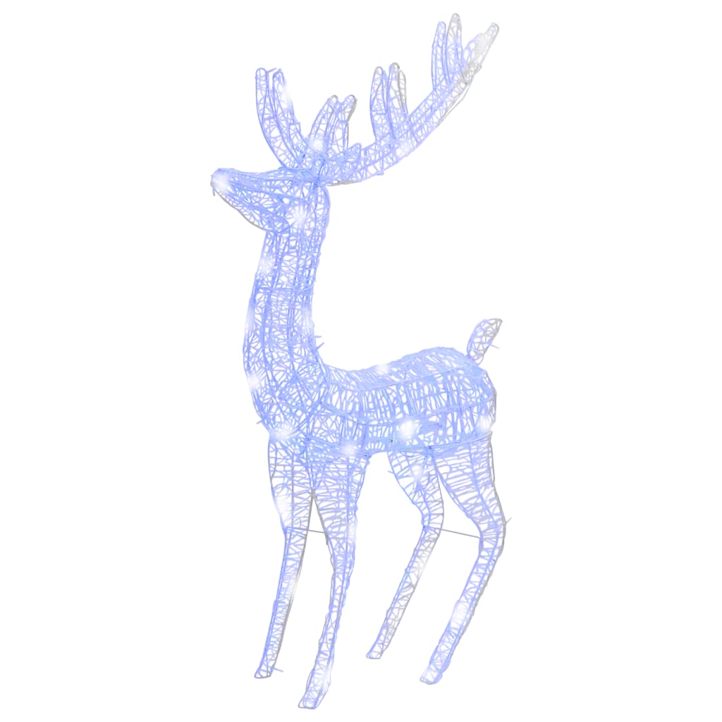 

vidaXL XXL Acrylic Christmas Reindeer 250 LED 6 ft Blue