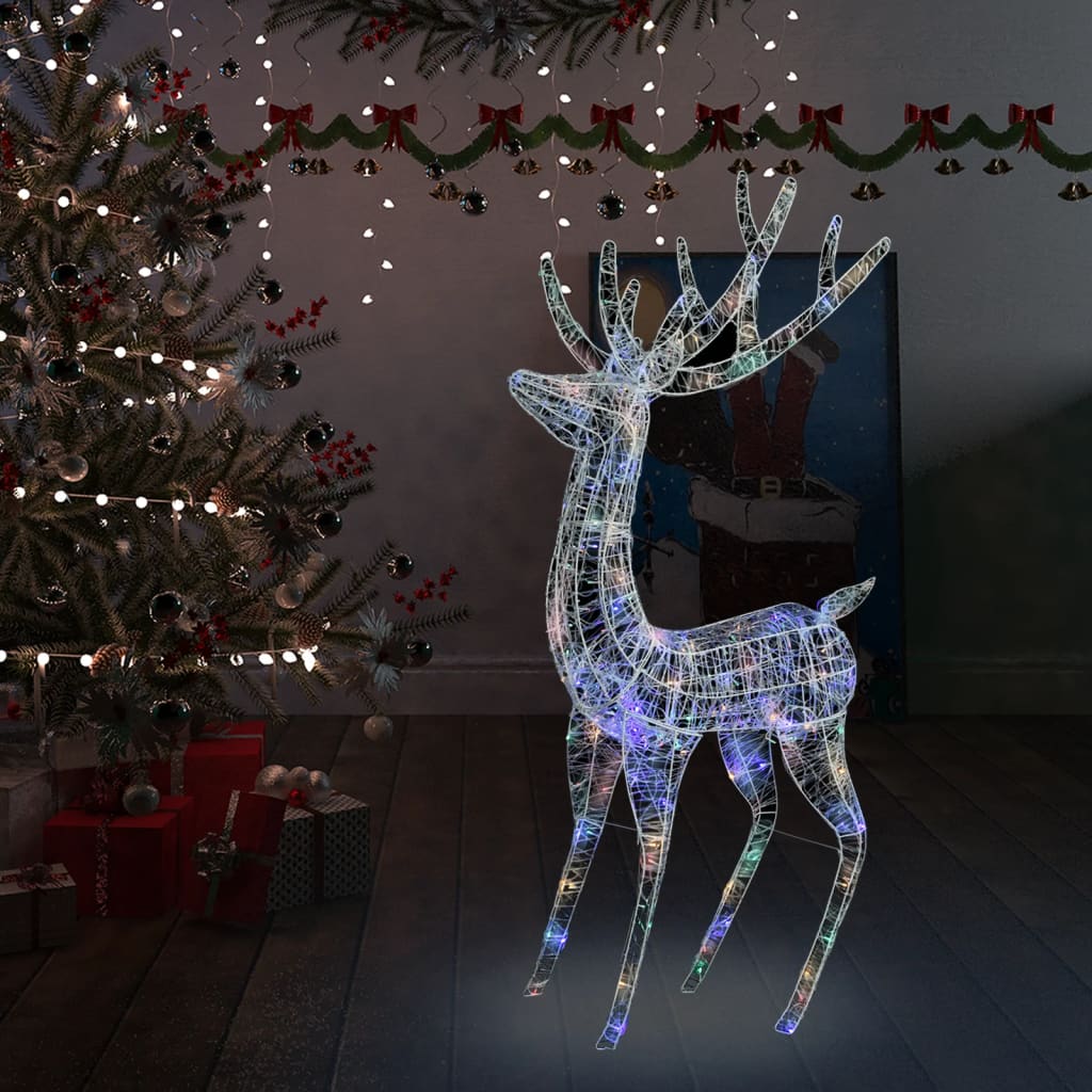 LED-Rentier XXL Acryl Weihnachtsdeko 250 LED 180 cm Mehrfarbig kaufen