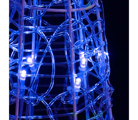 vidaXL Dekorativ LED-lyskjegle akryl blå 120 cm