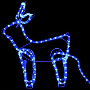 Vánoční dekorace sobi a sáně venkovní 576 LED diod - obrázek 5
