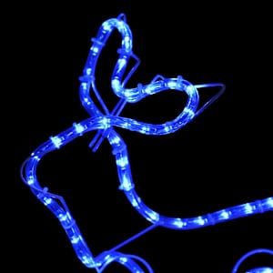 Vánoční dekorace sobi a sáně venkovní 576 LED diod - obrázek 6