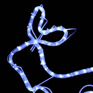 Vánoční dekorace sobi a sáně venkovní 252 LED diod - obrázek 7