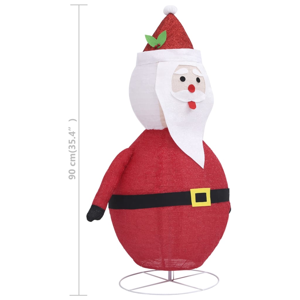  Vianočná ozdoba figúrka Santa Claus LED luxusná látka 90 cm