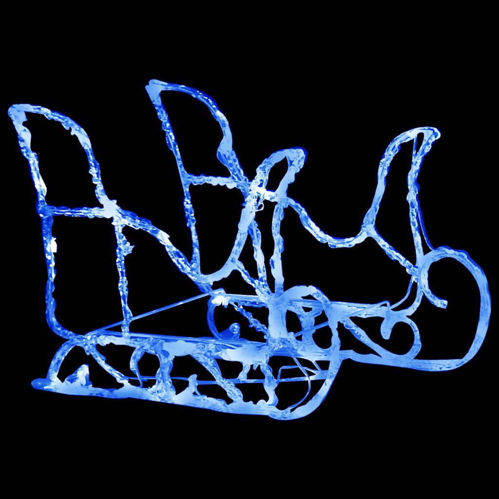 Alternativ bild 1 för VidaXl Juldekoration Släde & Renar 160 Led 130 Cm Akryl