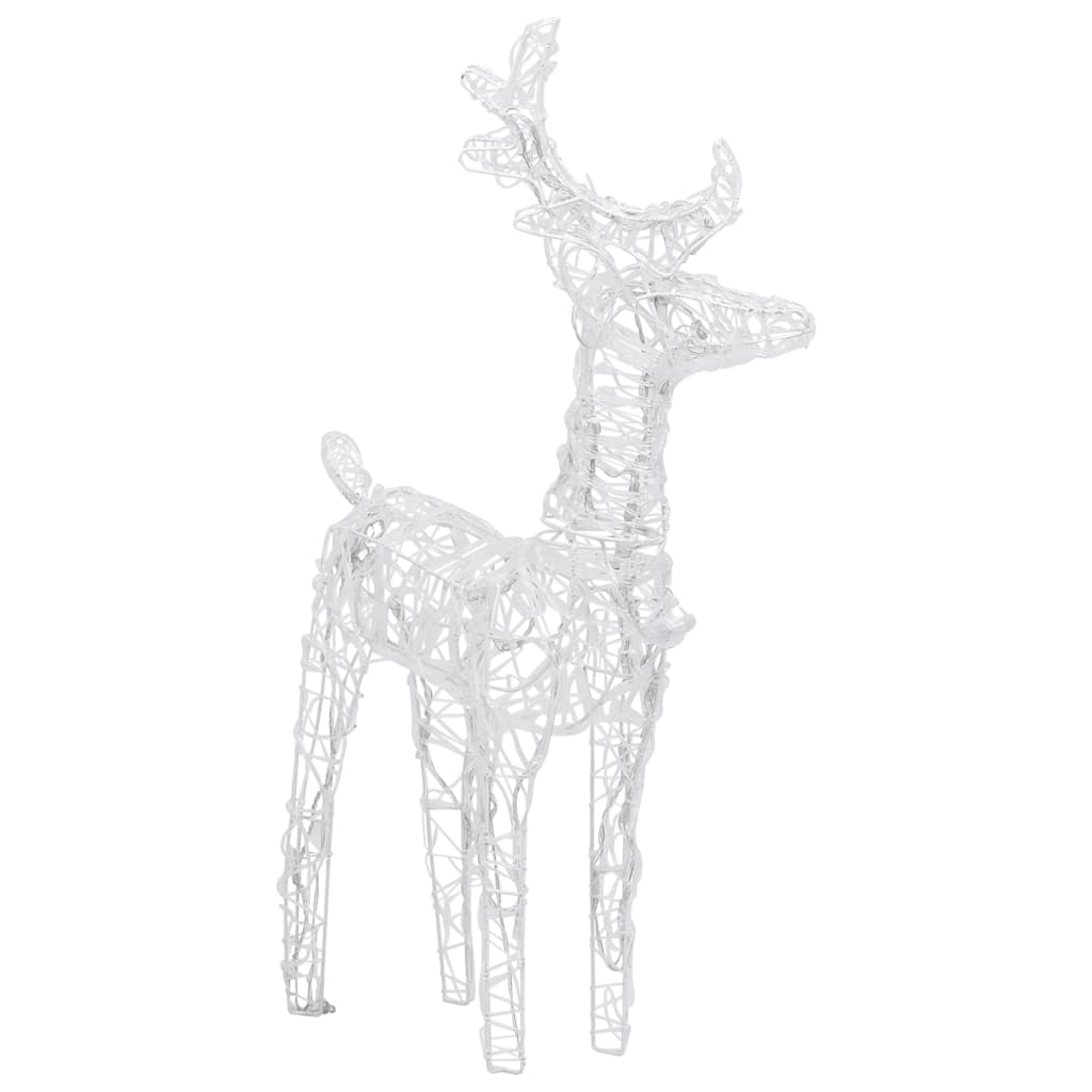  Vianočná dekorácia so sobmi a saňami 280x28x55 cm, akryl