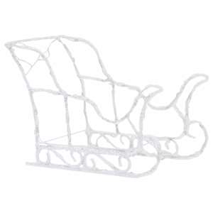 vidaXL Decorațiune de Crăciun cu reni și sanie, 280x28x55, acril