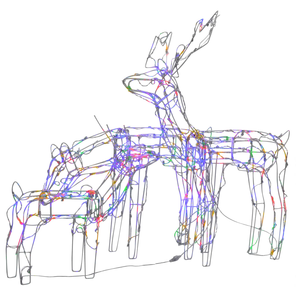

vidaXL 3 Piece Christmas Light Display Reindeers 229 LEDs