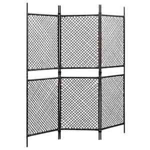 vidaXL Tvoros segmentas, rudos spalvos, 1,8x2m, poliratanas