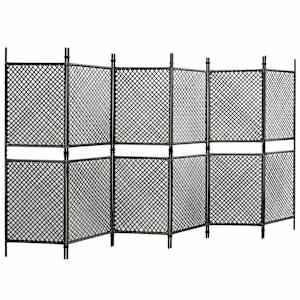 vidaXL Gjerdepanel polyrotting 3,6x2 m antrasitt