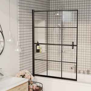 Tuš kabina ESG 100x140 cm črna