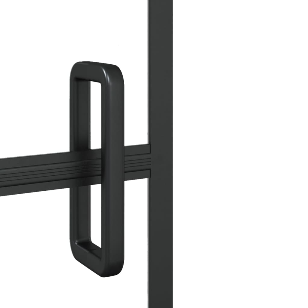 Shower Enclosure Shower Cabin Wall Screen for Home Bathroom ESG Black vidaXL - Picture 13 of 18