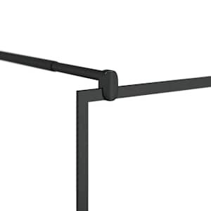 Zástěna do průchozí sprchy čiré ESG sklo 90 x 195 cm černá - obrázek 5