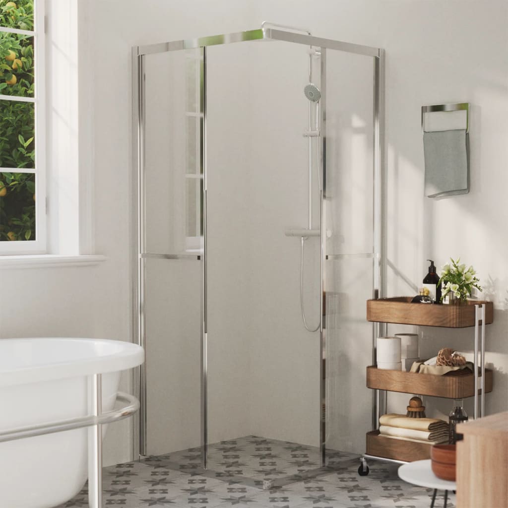 Shower Cabint ESG Shower Screen Transparent/Frosted Multi Colours/Sizes vidaXL