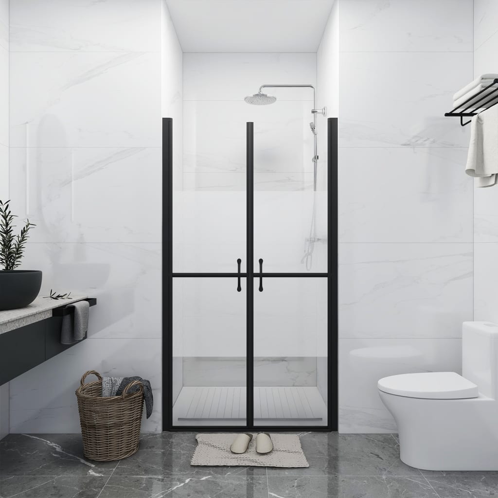  Shower Door Frosted ESG Bathroom Privacy Enclosure Screen Bath Cabin vidaXL