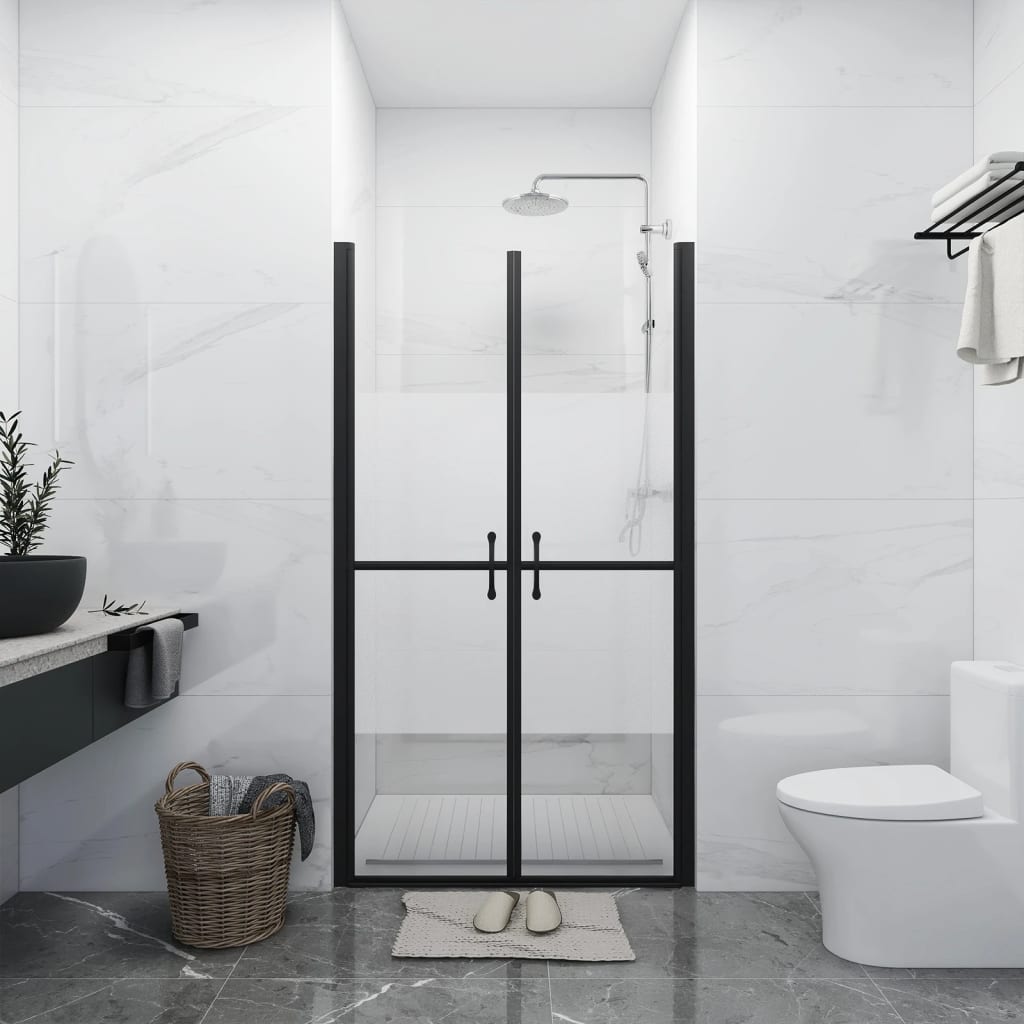 vidaXL Ușă cabină de duș, jumătate mată, (73-76)x190 cm, ESG vidaXL
