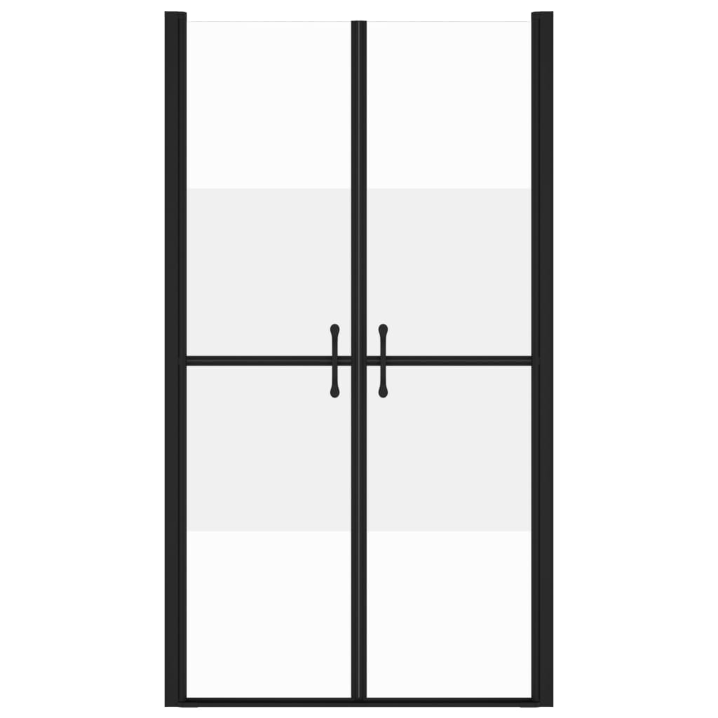 vidaXL Sprchové dvere polo-mliečne ESG (98-101)x190 cm