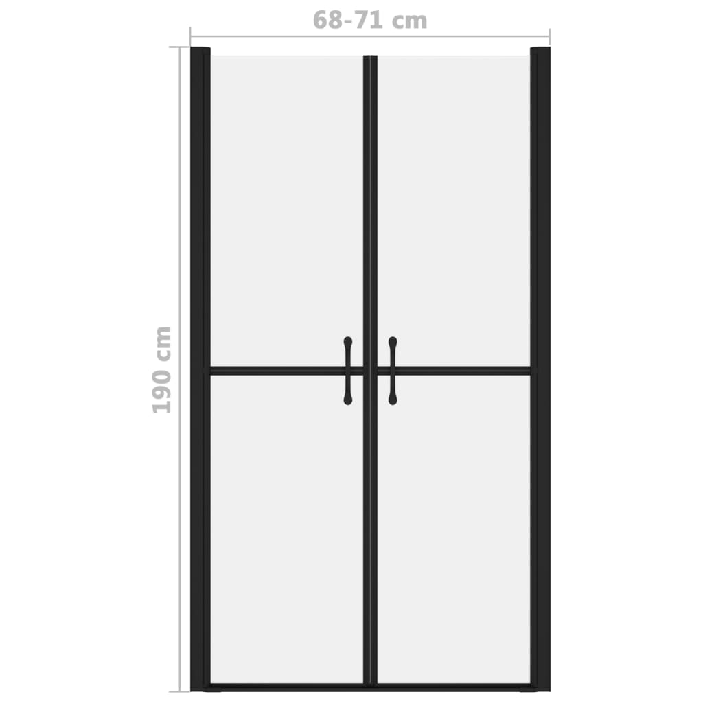 Sprchové dveře matné ESG (68–71) x 190 cm