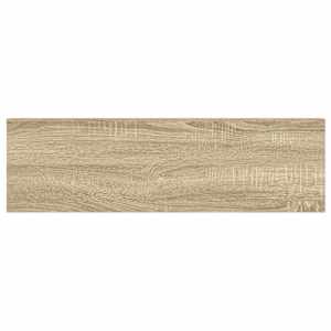 Plovoucí nástěnná police dub a bílá 80 x 23,5 x 3,8 cm MDF - obrázek 9