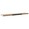 vidaXL seinariiulid, 4 tk, tamm ja valge, 120 x 23,5 x 3,8 cm MDF