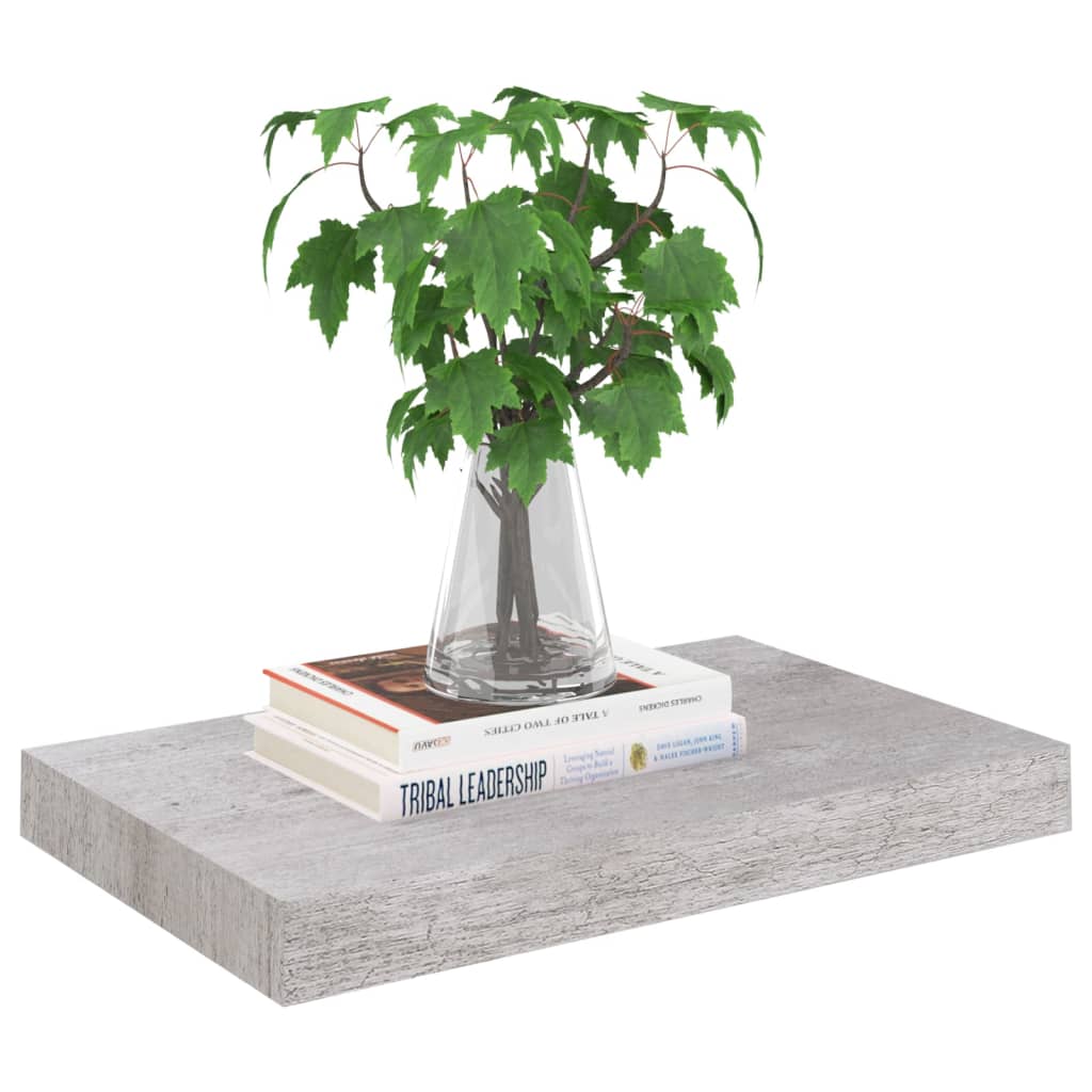 

vidaXL Wandschap zwevend 40x23x3,8 cm MDF betongrijs