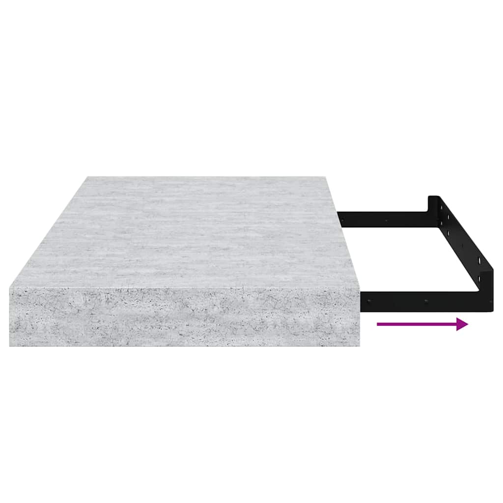 Etagère Murale Flottante Chêne et Blanc 40x23,5x3,8 cm MDF Suspendue