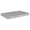 vidaXL seinariiul, betoonhall, 50 x 23,5 x 3,8 cm MDF