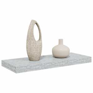 Plovoucí nástěnná police betonově šedá 60 x 23,5 x 3,8 cm MDF - obrázek 5