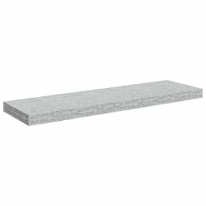 Plovoucí nástěnná police betonově šedá 80 x 23,5 x 3,8 cm MDF - obrázek 2
