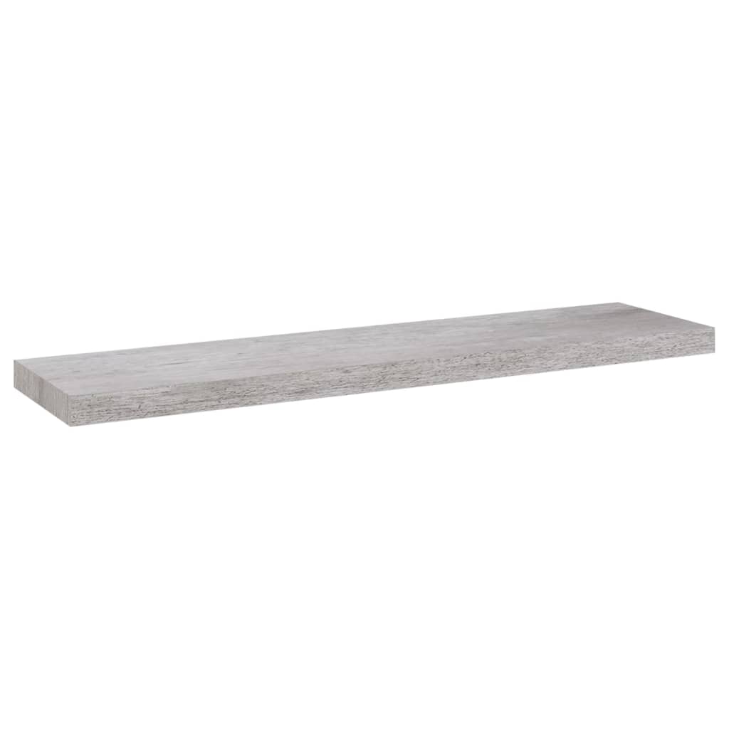 

vidaXL Floating Wall Shelf Concrete Gray 35.4"x9.3"x1.5" MDF