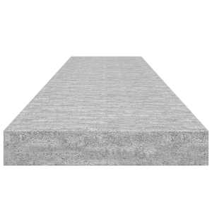 Plovoucí nástěnná police betonově šedá 120 x 23,5 x 3,8 cm MDF - obrázek 7