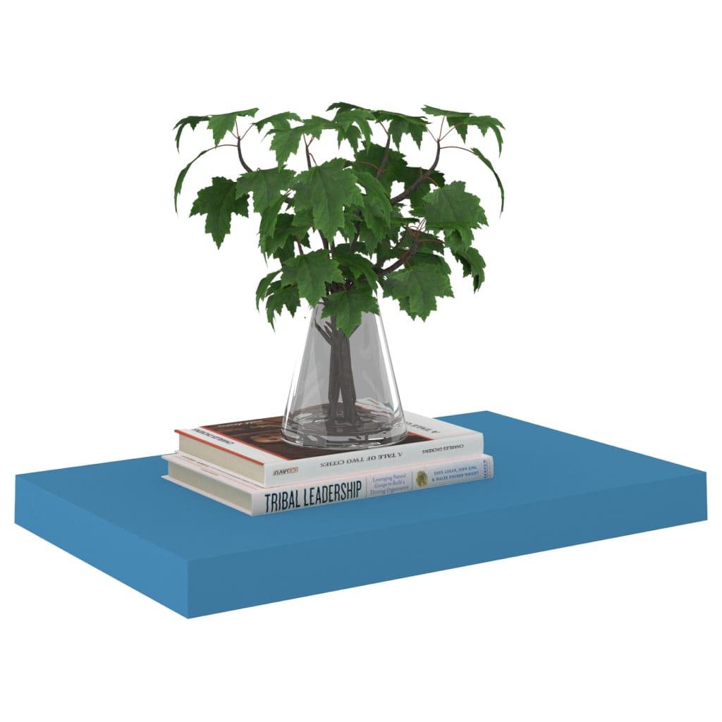 

vidaXL Wandschappen zwevend 4 st 50x23x3,8 cm MDF blauw