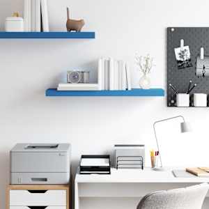 vidaXL P&oacute;łka ścienna, niebieska, 80 x 23,5 x 3,8 cm, MDF