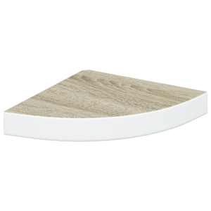 vidaXL nurgariiul, tamm ja valge, 25 x 25 x 3,8 cm MDF